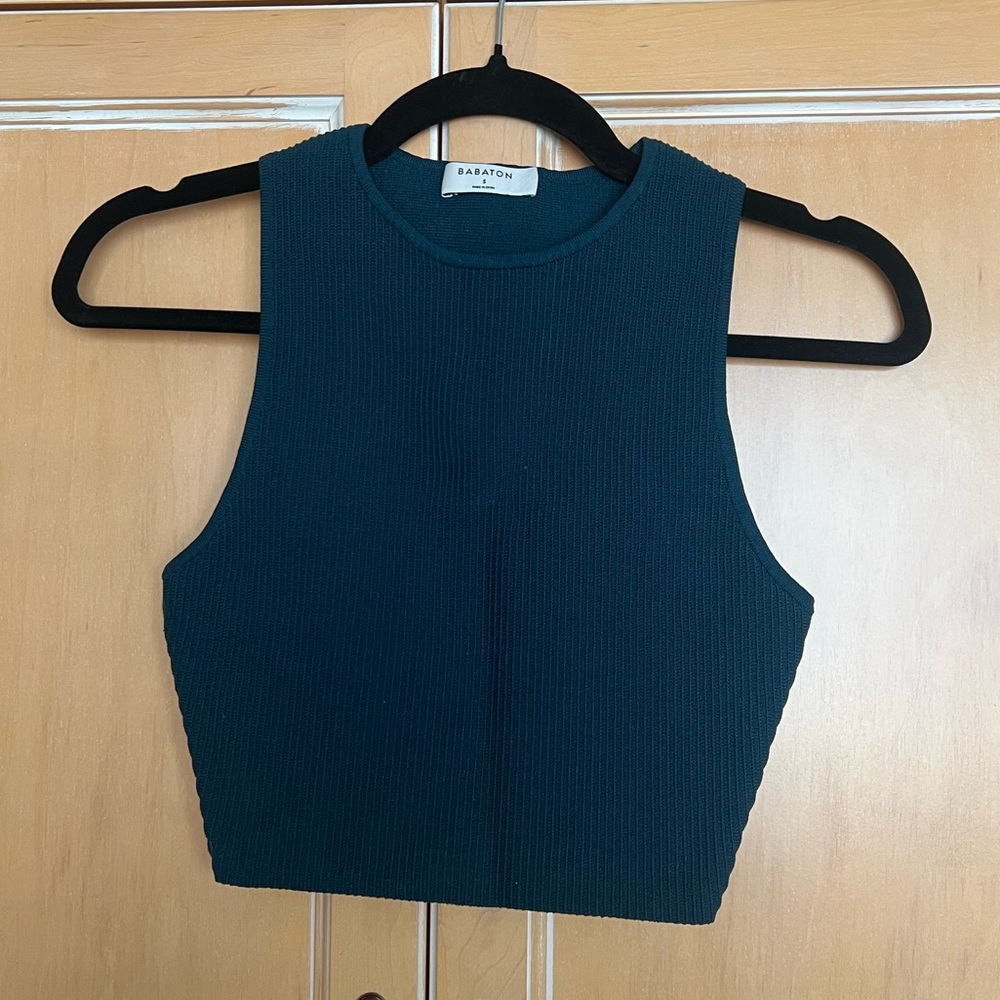 Aritzia Babaton Sculpt Knit Crop Tank